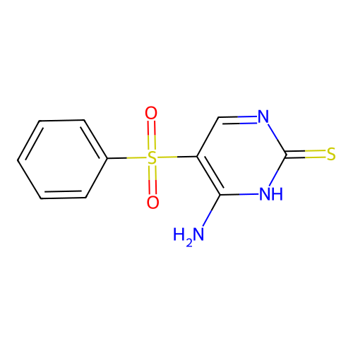 4-amino-5-(phenylsulfonyl)pyrimidine-2(1H)-thione structure