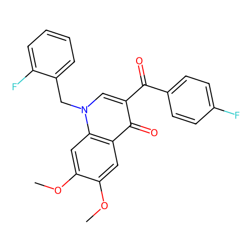 3-(4-Fluorobenzoyl)-1-[(2-fluorophenyl)methyl]-6,7-dimethoxyquinolin-4-one structure
