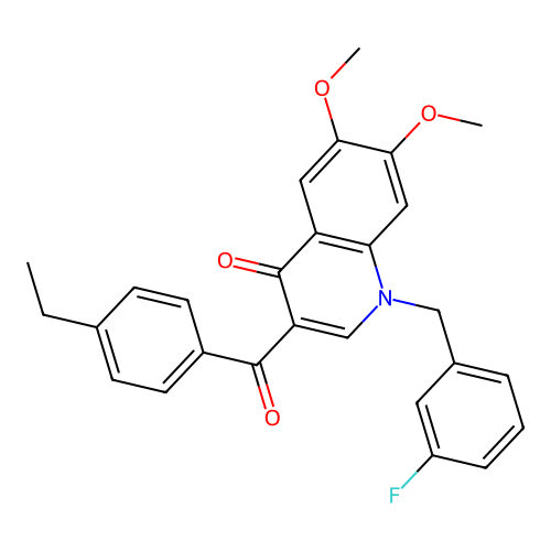3-(4-Ethylbenzoyl)-1-[(3-fluorophenyl)methyl]-6,7-dimethoxyquinolin-4-one structure