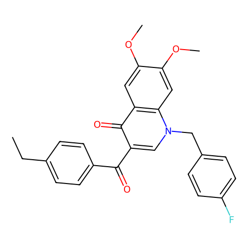 3-(4-Ethylbenzoyl)-1-[(4-fluorophenyl)methyl]-6,7-dimethoxyquinolin-4-one structure