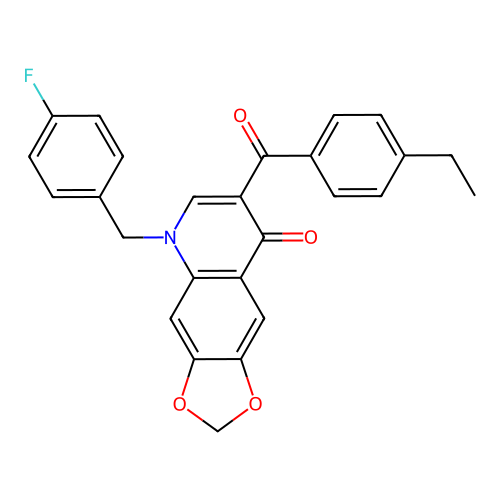 7-(4-ethylbenzoyl)-5-[(4-fluorophenyl)methyl]-2H,5H,8H-[1,3]dioxolo[4,5-g]quinolin-8-one structure