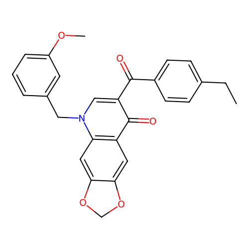 7-(4-Ethylbenzoyl)-5-[(3-methoxyphenyl)methyl]-[1,3]dioxolo[4,5-g]quinolin-8-one structure