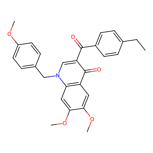 3-(4-Ethylbenzoyl)-6,7-dimethoxy-1-[(4-methoxyphenyl)methyl]quinolin-4-one structure