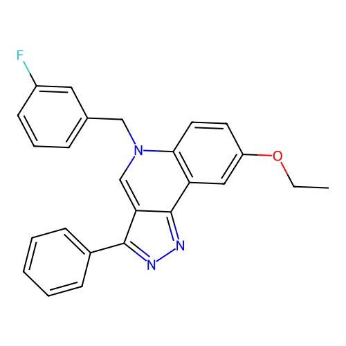 8-Ethoxy-5-[(3-fluorophenyl)methyl]-3-phenylpyrazolo[4,3-c]quinoline structure