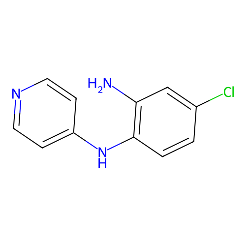 4-chloro-1-N-pyridin-4-ylbenzene-1,2-diamine structure