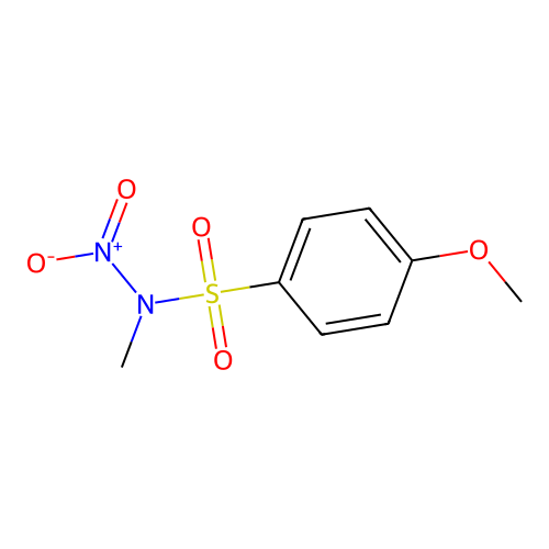 4-methoxy-N-methyl-N-nitrobenzenesulfonamide structure