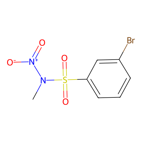 3-bromo-N-methyl-N-nitrobenzenesulfonamide structure