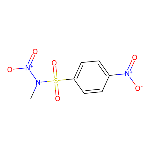 N-methyl-N,4-dinitrobenzenesulfonamide structure