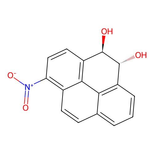 4,5-Pyrenediol, 4,5-dihydro-1-nitro-, trans- structure