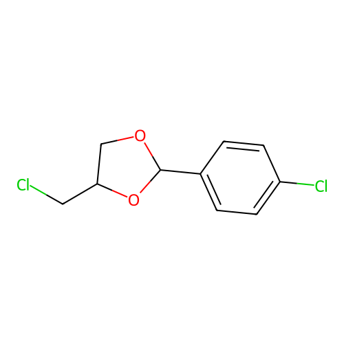 4-(Chloromethyl)-2-(4-chlorophenyl)-1,3-dioxolane structure