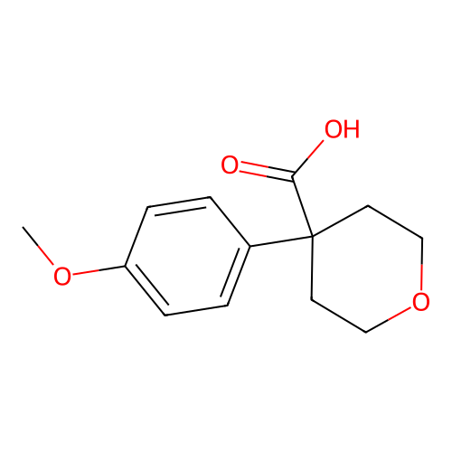 4-(4-Methoxyphenyl)oxane-4-carboxylic acid structure
