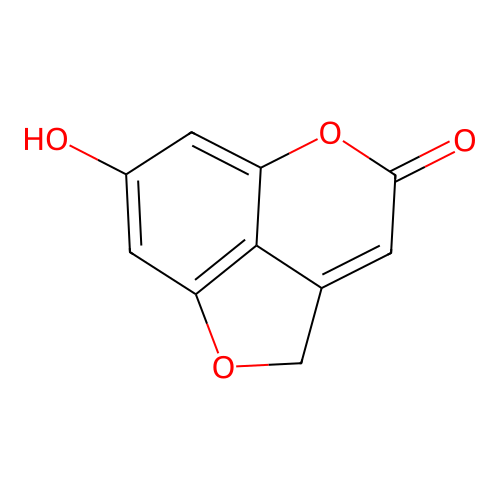 7-hydroxyfuro[4,3,2-de]chromen-4(2H)-one structure