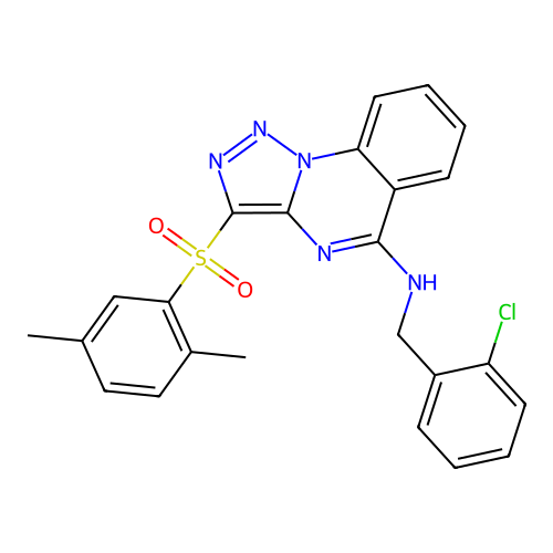 C24H20ClN5O2S structure