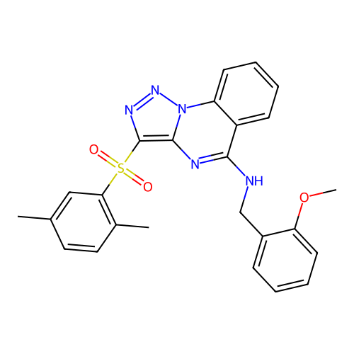 3-(2,5-DIMETHYLBENZENESULFONYL)-N-[(2-METHOXYPHENYL)METHYL]-[1,2,3]TRIAZOLO[1,5-A]QUINAZOLIN-5-AMINE structure