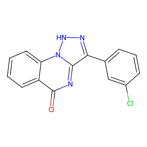 3-(3-chlorophenyl)-[1,2,3]triazolo[1,5-a]quinazolin-5(4H)-one structure