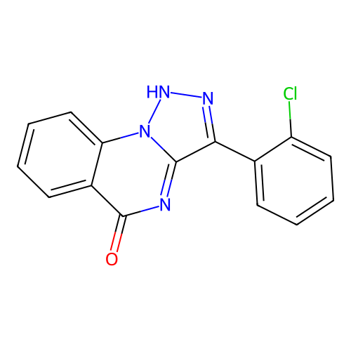 3-(2-chlorophenyl)[1,2,3]triazolo[1,5-a]quinazolin-5(4H)-one structure