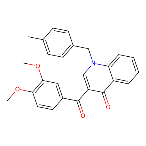 3-(3,4-Dimethoxybenzoyl)-1-[(4-methylphenyl)methyl]quinolin-4-one structure