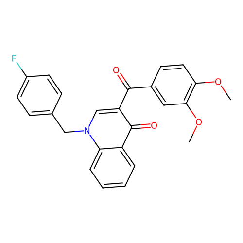 3-(3,4-Dimethoxybenzoyl)-1-[(4-fluorophenyl)methyl]quinolin-4-one structure