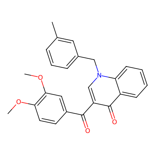 3-(3,4-Dimethoxybenzoyl)-1-[(3-methylphenyl)methyl]-1,4-dihydroquinolin-4-one structure