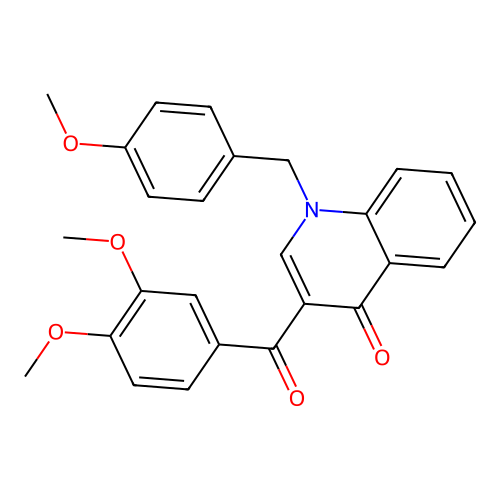3-(3,4-Dimethoxybenzoyl)-1-[(4-methoxyphenyl)methyl]-1,4-dihydroquinolin-4-one structure
