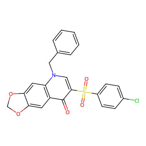 5-Benzyl-7-(4-chlorophenyl)sulfonyl-[1,3]dioxolo[4,5-g]quinolin-8-one structure