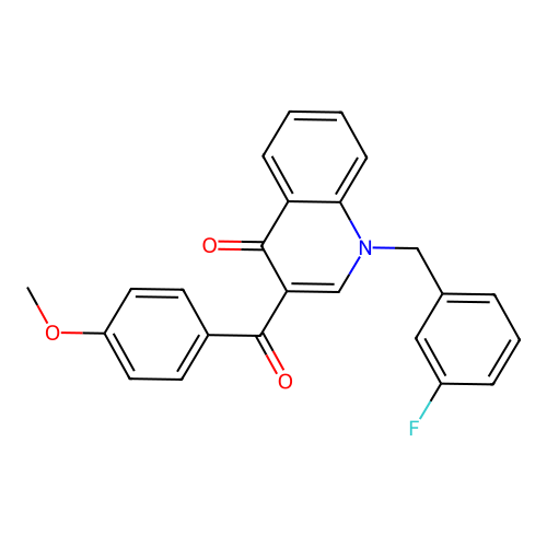 1-[(3-Fluorophenyl)methyl]-3-(4-methoxybenzoyl)-1,4-dihydroquinolin-4-one structure
