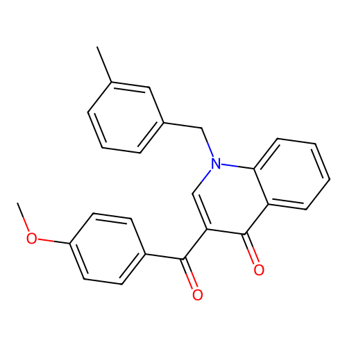 3-(4-Methoxybenzoyl)-1-[(3-methylphenyl)methyl]quinolin-4-one structure