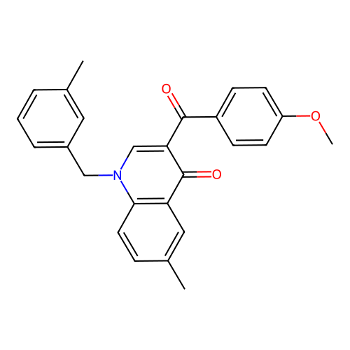 3-(4-methoxybenzoyl)-6-methyl-1-(3-methylbenzyl)quinolin-4(1H)-one structure