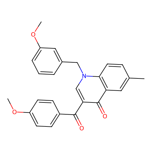 3-(4-Methoxybenzoyl)-1-[(3-methoxyphenyl)methyl]-6-methylquinolin-4-one structure