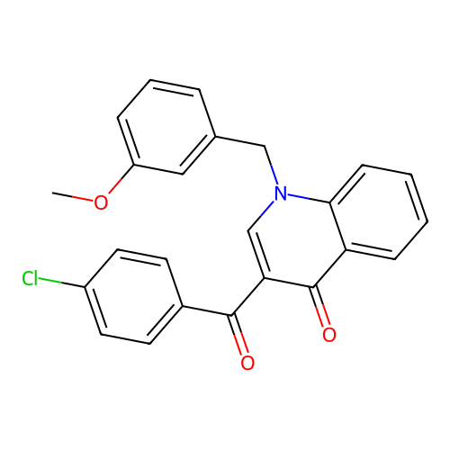3-(4-Chlorobenzoyl)-1-[(3-methoxyphenyl)methyl]-1,4-dihydroquinolin-4-one structure