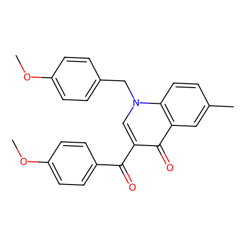 3-(4-Methoxybenzoyl)-1-[(4-methoxyphenyl)methyl]-6-methylquinolin-4-one structure