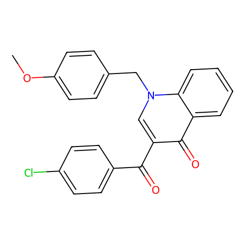 3-(4-Chlorobenzoyl)-1-[(4-methoxyphenyl)methyl]quinolin-4-one structure