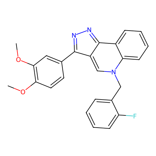 3-(3,4-Dimethoxyphenyl)-5-[(2-fluorophenyl)methyl]pyrazolo[4,3-c]quinoline structure