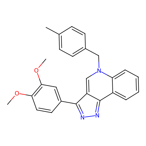 3-(3,4-Dimethoxyphenyl)-5-[(4-methylphenyl)methyl]pyrazolo[4,3-c]quinoline structure
