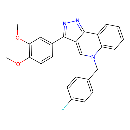 3-(3,4-Dimethoxyphenyl)-5-[(4-fluorophenyl)methyl]pyrazolo[4,3-c]quinoline structure