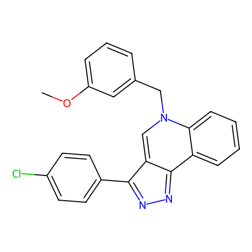 3-(4-Chlorophenyl)-5-[(3-methoxyphenyl)methyl]pyrazolo[4,3-c]quinoline structure