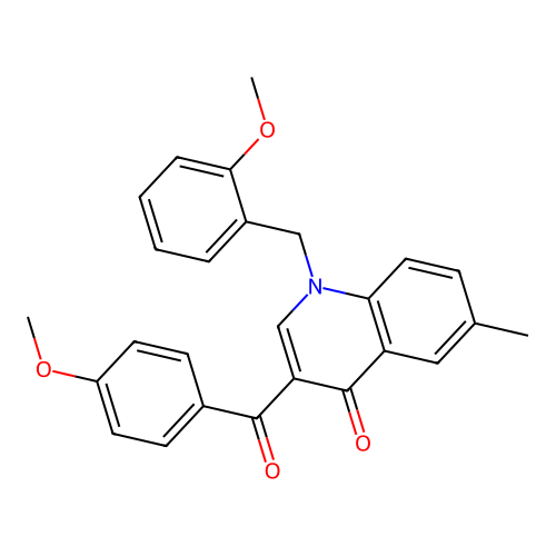 3-(4-Methoxybenzoyl)-1-[(2-methoxyphenyl)methyl]-6-methylquinolin-4-one structure