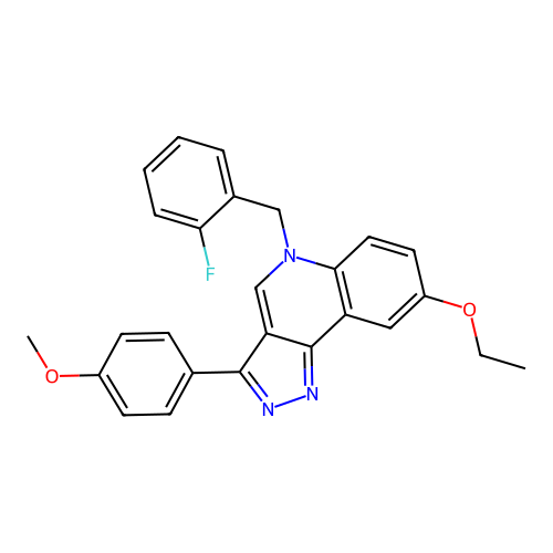 8-Ethoxy-5-[(2-fluorophenyl)methyl]-3-(4-methoxyphenyl)pyrazolo[4,3-c]quinoline structure