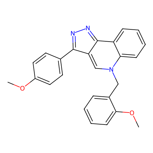 3-(4-Methoxyphenyl)-5-[(2-methoxyphenyl)methyl]pyrazolo[4,3-c]quinoline structure