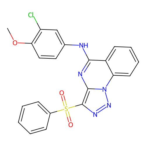 3-(BENZENESULFONYL)-N-(3-CHLORO-4-METHOXYPHENYL)-[1,2,3]TRIAZOLO[1,5-A]QUINAZOLIN-5-AMINE structure