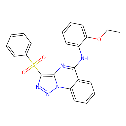 N-(2-ethoxyphenyl)-3-(phenylsulfonyl)[1,2,3]triazolo[1,5-a]quinazolin-5-amine structure
