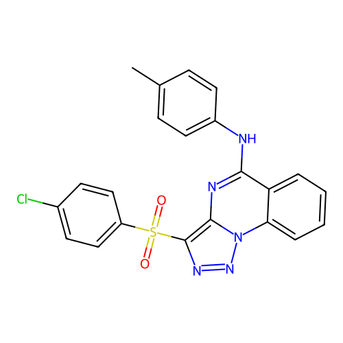 3-(4-CHLOROBENZENESULFONYL)-N-(4-METHYLPHENYL)-[1,2,3]TRIAZOLO[1,5-A]QUINAZOLIN-5-AMINE structure