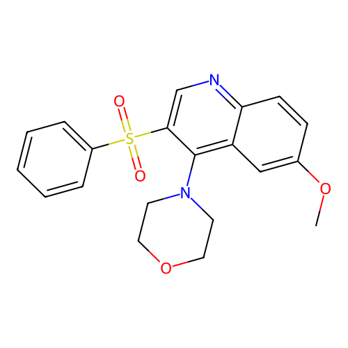 3-(Benzenesulfonyl)-6-methoxy-4-(morpholin-4-yl)quinoline structure