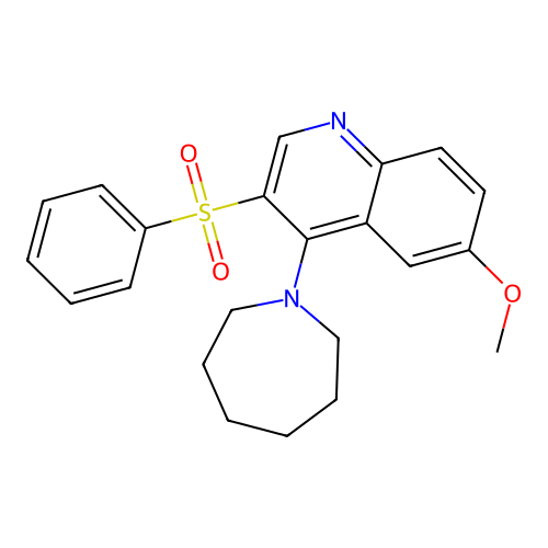 4-(Azepan-1-yl)-3-(benzenesulfonyl)-6-methoxyquinoline structure