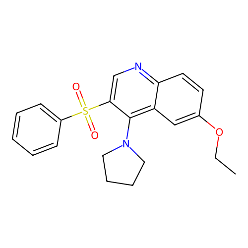3-(Benzenesulfonyl)-6-ethoxy-4-(pyrrolidin-1-yl)quinoline structure