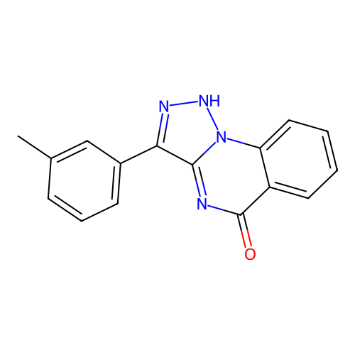 3-(3-methylphenyl)[1,2,3]triazolo[1,5-a]quinazolin-5(4H)-one structure
