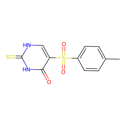 5-[(4-methylphenyl)sulfonyl]-2-thioxo-2,3-dihydropyrimidin-4(1H)-one structure