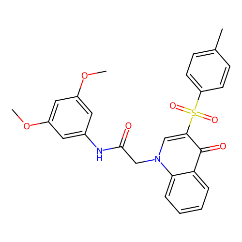 N-(3,5-dimethoxyphenyl)-2-(4-oxo-3-tosylquinolin-1(4H)-yl)acetamide structure