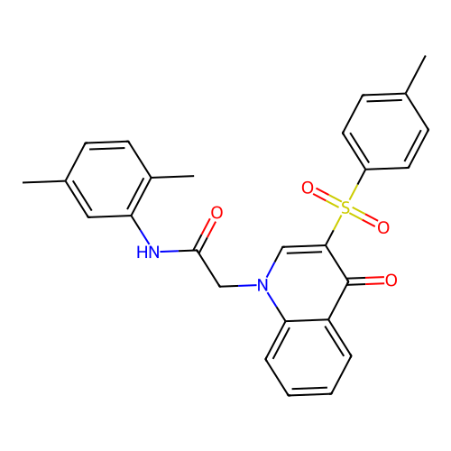 N-(2,5-dimethylphenyl)-2-(4-oxo-3-tosylquinolin-1(4H)-yl)acetamide structure