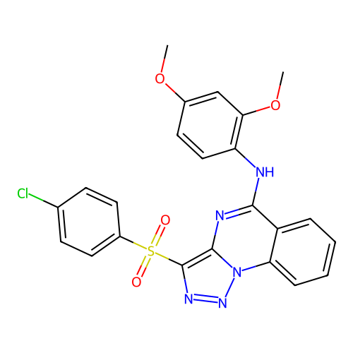 C23H18ClN5O4S structure